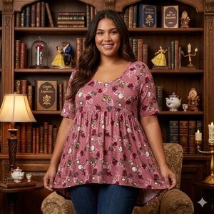 Beauty & the Beast Disney Princess Short Sleeve Top